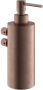 Hotbath Archie ARA09 zeepdispenser wandmodel RVS 316 Geborsteld Koper PVD - Thumbnail 1