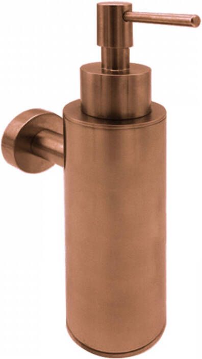 Hotbath Cobber zeepdispenser wandmodel 17 8 x 5 x 10 9 cm geborsteld koper