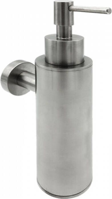 Hotbath Cobber zeepdispenser wandmodel 17 8 x 5 x 10 9 cm geborsteld nikkel