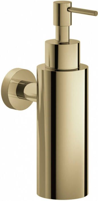 Hotbath Cobber zeepdispenser wandmodel 17 8 x 5 x 10 9 cm gepolijst messing PVD