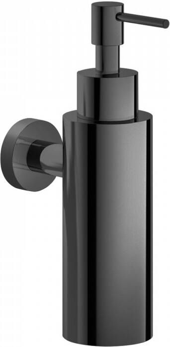 Hotbath Cobber zeepdispenser wandmodel 17 8 x 5 x 10 9 cm zwart chroom