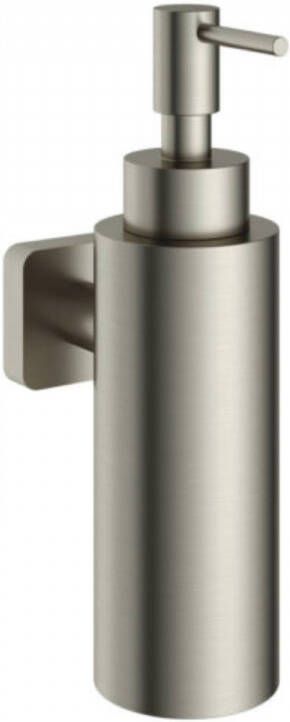 Hotbath Gal zeepdispenser wandmodel 17 3 x 5 x 10 7 cm geborsteld nikkel PVD