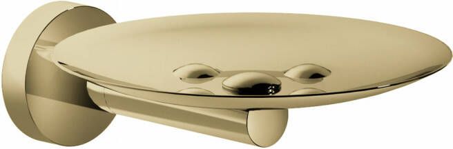 Hotbath Cobber zeepschaal wandmodel 4 x 11 x 13 3 cm gepolijst messing PVD