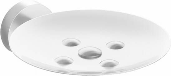 Hotbath Cobber zeepschaal wandmodel 4 x 11 x 13 3 cm mat wit
