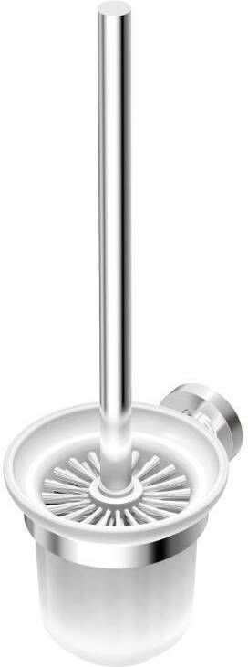Ideal Standard Iom closetborstelgarnituur wandmodel met glazen kom mat chroom A9119AA