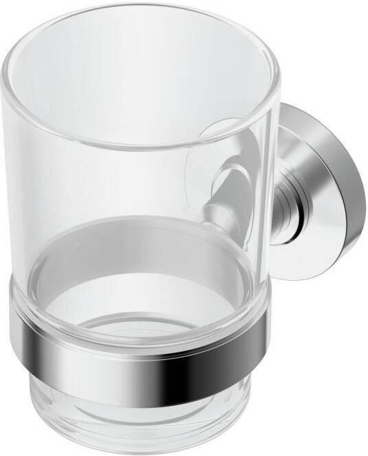 Ideal Standard Iom glashouder met drinkglas helder chroom A9121AA