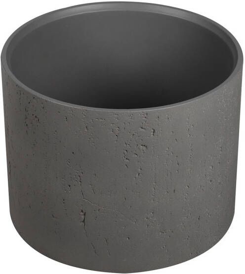 Ideavit Betonnen Vrijstaande Wastafel Rond Idea.Grande-D5 39x30cm Donkergrijs