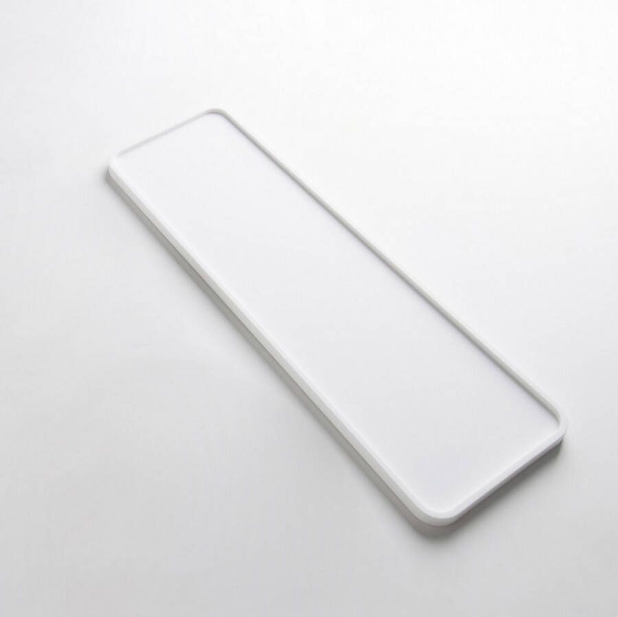 Ideavit Cosmetica Plank Solidplate 45x14x1.2 cm Solid Surface Mat Wit