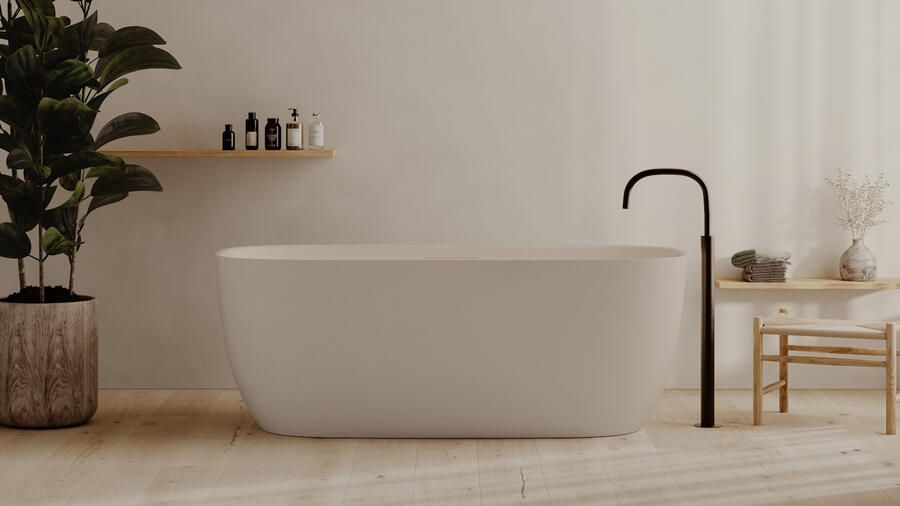 Ideavit Ligbad Vrijstaand Archtec Eon Cream 170x80x63