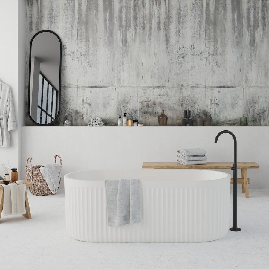 Ideavit Ligbad Vrijstaand Archtec Rock 170x75x60 cm Wit