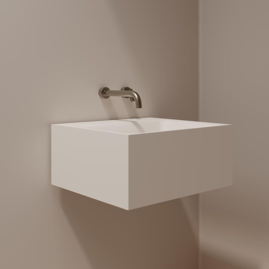 Boss & Wessing BWS Wandcloset Elegant met Bidetkraan Koud en Warm 51x37x35 cm Glanzend Wit (Excl. Zitting)