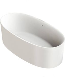 Ideavit Ligbad Vrijstaand Colidcliff 175x88x56 cm Solid Surface Mat Wit