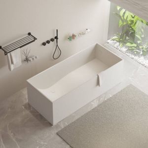 Ideavit Ligbad Vrijstaand Solidstar 170x72x55 cm Solid Surface Mat Wit