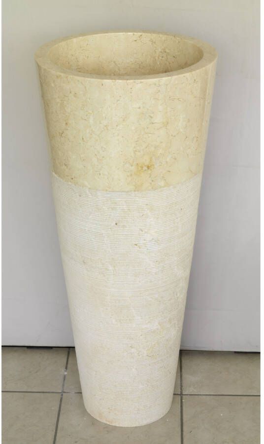Imso Wastafel Lavabo Conico Beige Marmer 40x90 cm