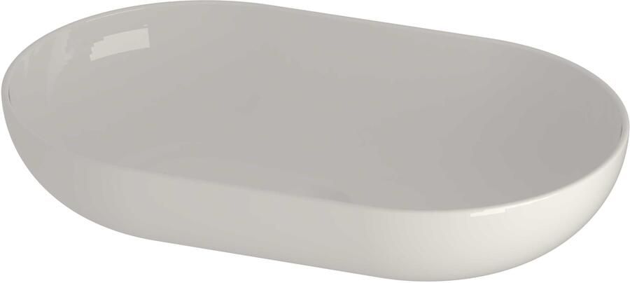 INK Otello Oval Waskom Porselein Ovaal 54x34x11 cm Glans Wit