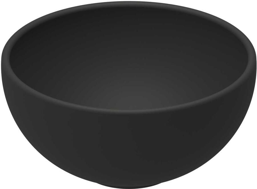 INK Waskom Otello XS Rond 24x12 cm Porselein Mat Zwart