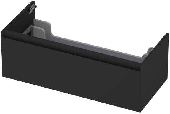 INK Onderkast 1 lade greeploos gelakt 45gr 100 cm x 45 cm x 35 cm Mat zwart 1240136