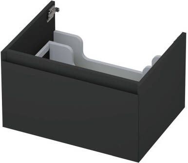 INK Onderkast 1 lade greeploos gelakt 45gr 60 cm x 45 cm x 35 cm Mat antraciet 1240101