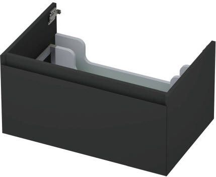 INK Onderkast 1 lade greeploos gelakt 45gr 70 cm x 45 cm x 35 cm Mat antraciet 1240111