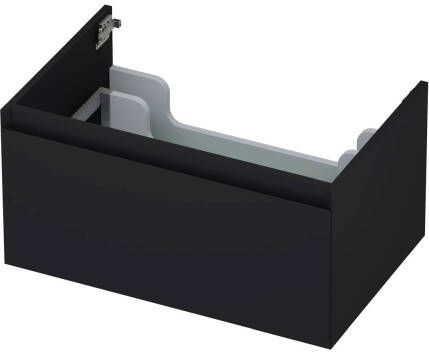 INK Onderkast 1 lade greeploos gelakt 45gr 70 cm x 45 cm x 35 cm Mat zwart 1240116