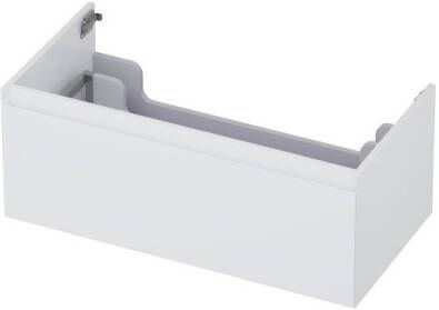 INK Onderkast 1 lade greeploos gelakt 45gr 90 cm x 45 cm x 35 cm Hoogglans wit 1240122