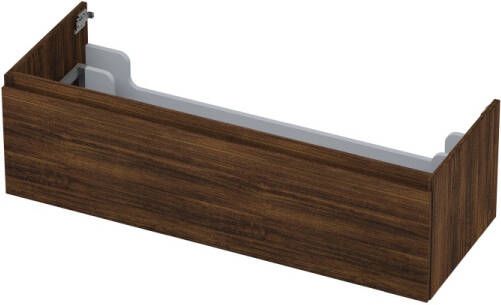 INK Onderkast 1 lade greeploos met houten keerlijst 120 cm x 45 cm x 35 cm Koper eiken 1257560