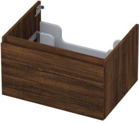 INK Onderkast 1 lade greeploos met houten keerlijst 60 cm x 45 cm x 35 cm Koper eiken 1257510