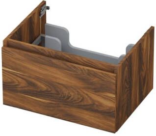 INK Onderkast 1 lade greeploos met houten keerlijst 60 cm x 45 cm x 35 cm Noten 1257507