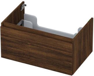 INK Onderkast 1 lade greeploos met houten keerlijst 70 cm x 45 cm x 35 cm Koper eiken 1257520