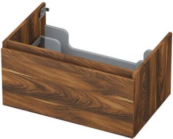 INK Onderkast 1 lade greeploos met houten keerlijst 70 cm x 45 cm x 35 cm Noten 1257517