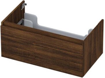 INK Onderkast 1 lade greeploos met houten keerlijst 80 cm x 45 cm x 35 cm Koper eiken 1257530