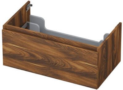 INK Onderkast 1 lade greeploos met houten keerlijst 80 cm x 45 cm x 35 cm Noten 1257527