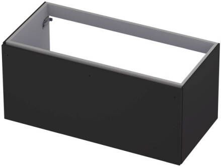 INK Onderkast 1 lade softclose met greep gelakt 100 cm x 48 cm x 45 cm Mat zwart 1258021