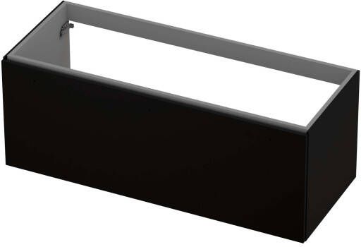 INK Onderkast 1 lade softclose met greep gelakt 120 cm x 48 cm x 45 cm Mat zwart 1258031