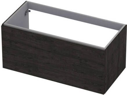 INK Onderkast 1 lade softclose met greep hout decor 100 cm x 48 cm x 45 cm Houtskool eiken 1258023
