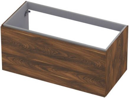 INK Onderkast 1 lade softclose met greep hout decor 100 cm x 48 cm x 45 cm Noten 1258022
