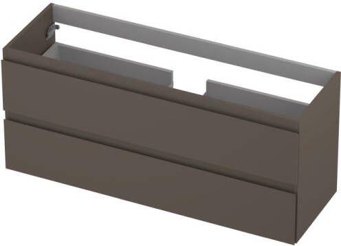 INK Onderkast 2 laden greeploos gelakt 120 cm x 40 cm x 52 cm Mat taupe 1241035