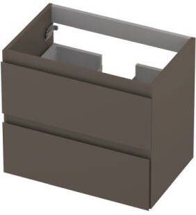 INK Onderkast 2 laden greeploos gelakt 60 cm x 40 cm x 52 cm Mat taupe 1241005