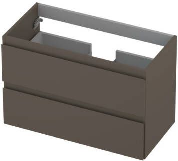 INK Onderkast 2 laden greeploos gelakt 80 cm x 40 cm x 52 cm Mat taupe 1241015