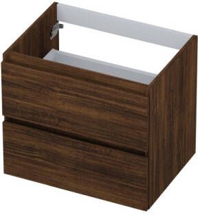 INK Onderkast 2 laden greeploos met houten keerlijst 60 cm x 45 cm x 52 cm Koper eiken 1257110