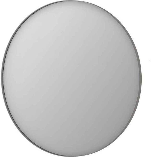 Ink Spiegel Rond Geborsteld RVS Aluminium Kader 100 x 3 5 cm
