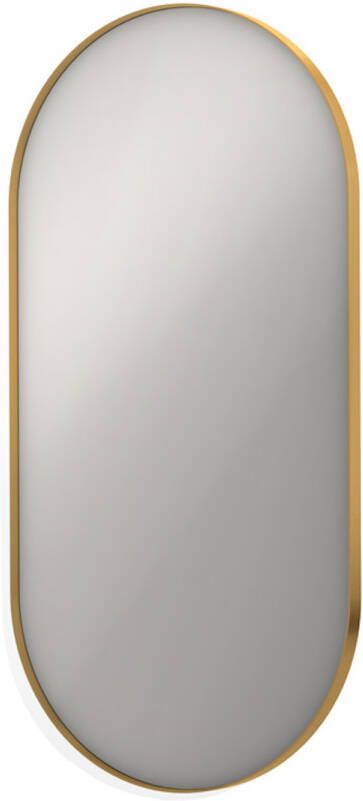 INK SP20 Spiegel 60x4x120cm ovaal in stalen kader aluminium Mat goud 8408972