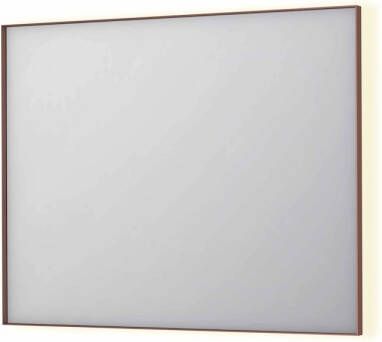 INK Spiegel SP32 100x4x80 cm Incl. Indirect LED-Verlichting Rondom en Spiegelverwarming Geborsteld Koper