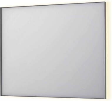 INK Spiegel SP32 100x4x80 cm Incl. Indirect LED-Verlichting Rondom en Spiegelverwarming Geborsteld RVS