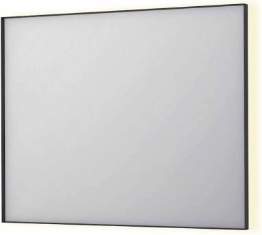 INK Spiegel SP32 100x4x80 cm Incl. Indirect LED-Verlichting Rondom en Spiegelverwarming Mat Zwart