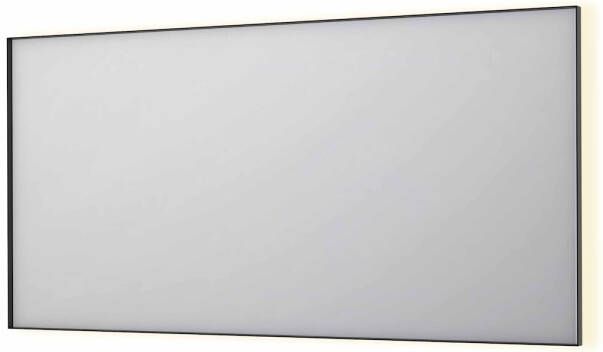 INK Spiegel SP32 160x4x80 cm Incl. Indirect LED-Verlichting Rondom en Spiegelverwarming Geborsteld Metal Black