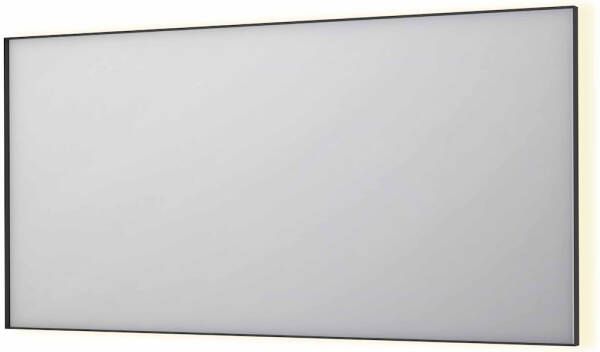 INK Spiegel SP32 160x4x80 cm Incl. Indirect LED-Verlichting Rondom en Spiegelverwarming Mat Zwart