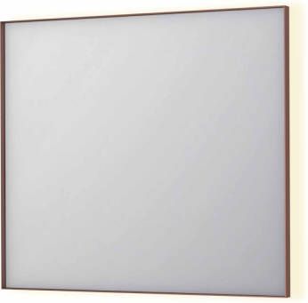 INK Spiegel SP32 90x4x80 cm Incl. Indirect LED-Verlichting Rondom en Spiegelverwarming Geborsteld Koper