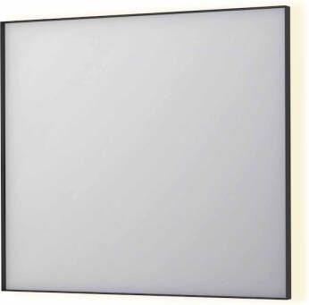 INK Spiegel SP32 90x4x80 cm Incl. Indirect LED-Verlichting Rondom en Spiegelverwarming Mat Zwart