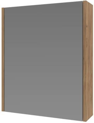 INK Spiegelkast Proline Comfort Met Houten Deur 50x14x60 cm Whisky Oak